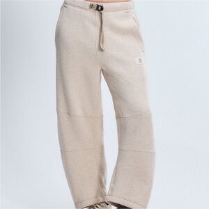 Savage x Fenty Cargo Fleece Barrel Leg Sweatpants Beige
